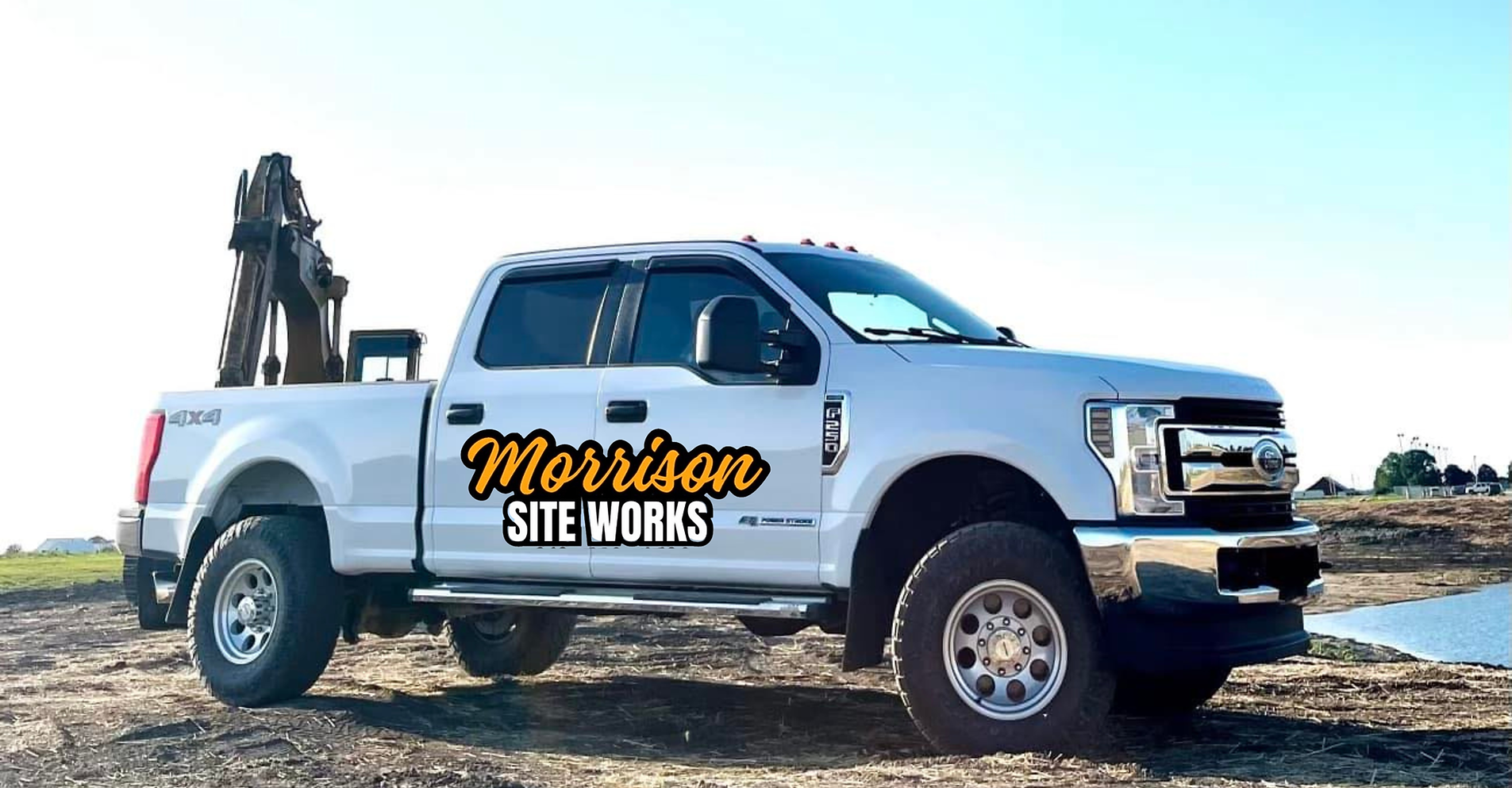 Morrison Site Works job site truck in Southeast Iowa